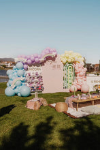 Load image into Gallery viewer, 6 ft Rainbow backdrop rental