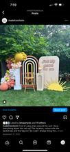 Load image into Gallery viewer, 6 ft Rainbow backdrop rental