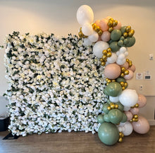 Load image into Gallery viewer, White and Green Flower Wall
