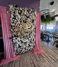 Load image into Gallery viewer, White and Green Flower Wall

